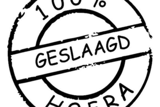100% geslaagd