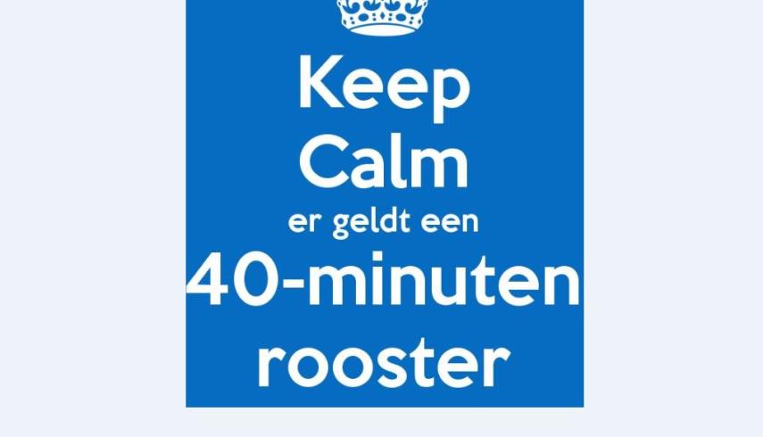 Verkort lesrooster op 10 en 19 november