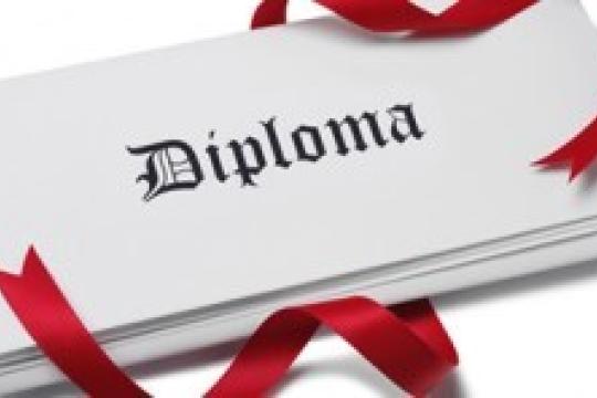 Foto's diploma-uitreiking