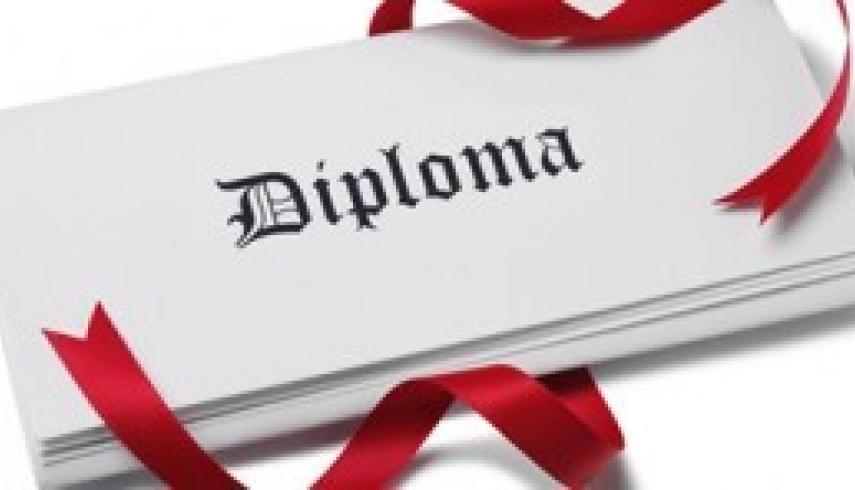 Foto's diploma-uitreiking