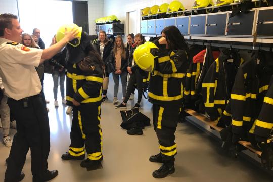 Bezoek aan brandweer