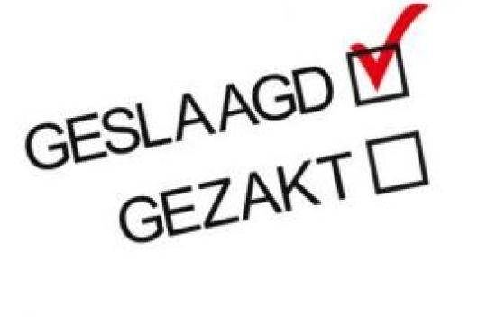 Geslaagd!
