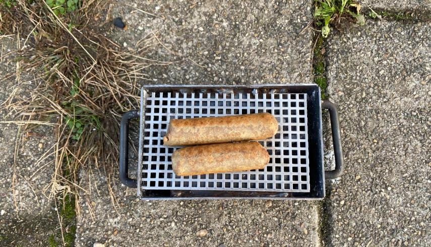 Zelfgemaakte barbecues uitgetest
